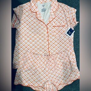 Roller Rabbit Target Geo Hearts Pajama Set